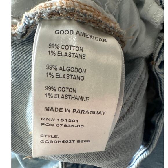 Good‎ American Distressed Good Girlfriend Jeans 12/31 - Picture 7 of 7